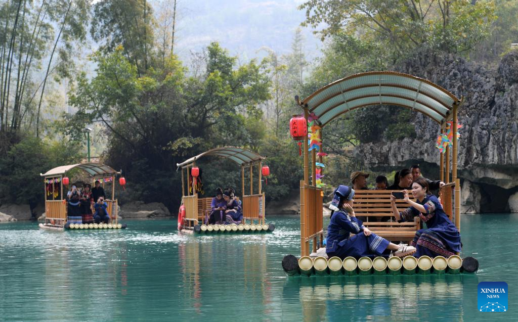 View of Daxiaojing scenic spot in Guizhou, SW China