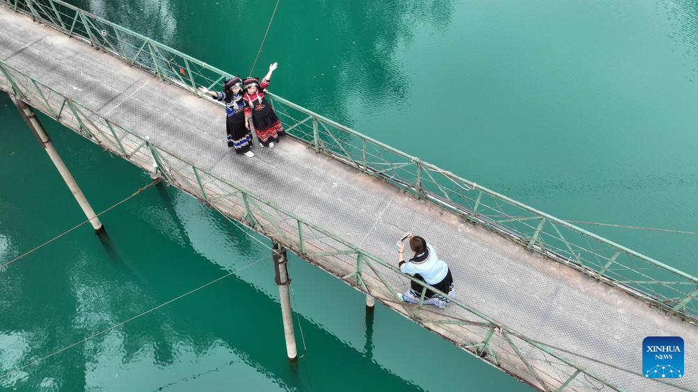 View of Daxiaojing scenic spot in Guizhou, SW China