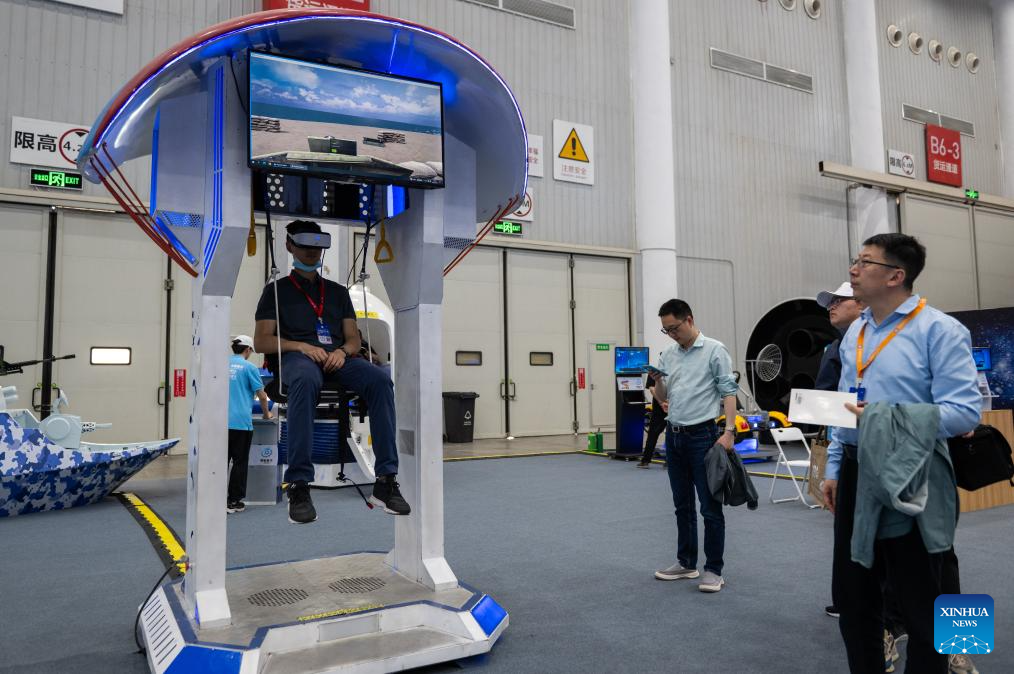 Media preview of aerospace exhibition in central China's Wuhan