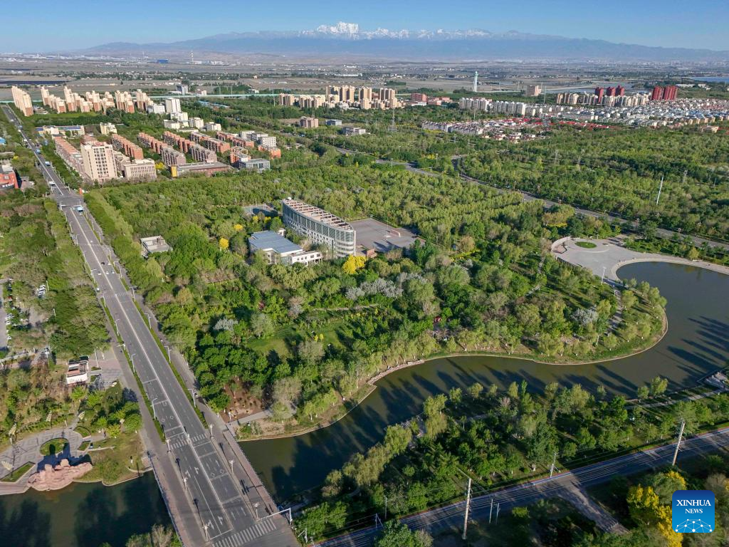 Urban green space optimizes living ecological environment in Wujiaqu, NW China