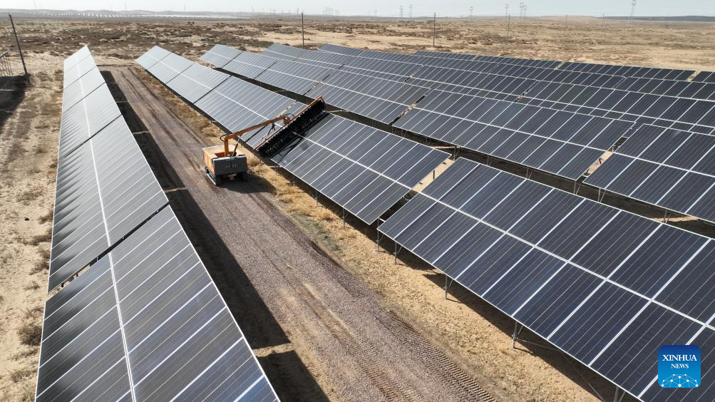 Across China: Smart photovoltaic base revitalizes NW China's barren lands