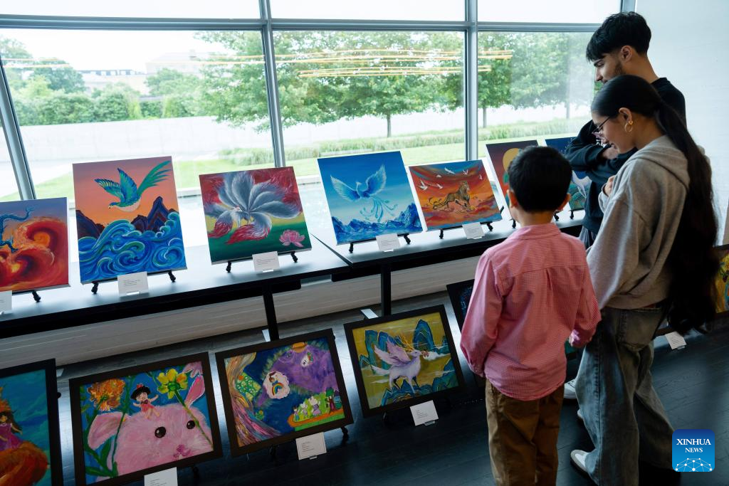 Artworks by artists aged 5 to 18 showcased at exhibition in Washington, D.C.