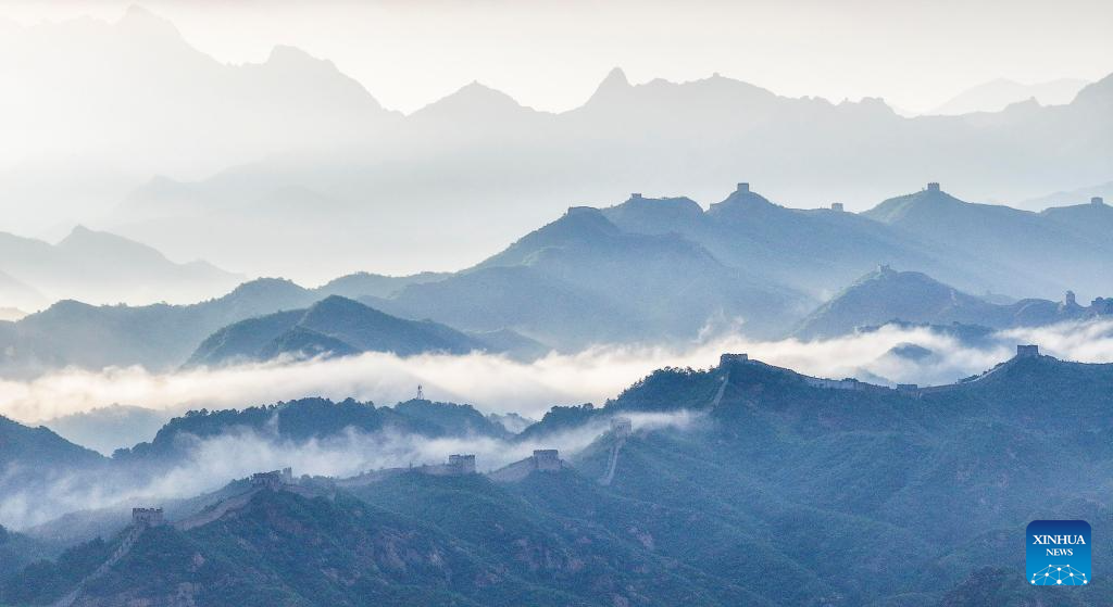 Scenery of Jinshanling section of Great Wall in north China's Hebei