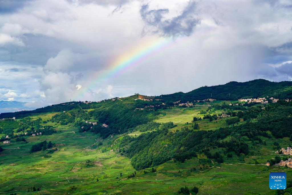 View of Hani terraced fields in Yunnan