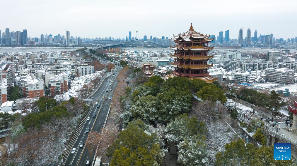 Drone view of famous landmarks in China's central region