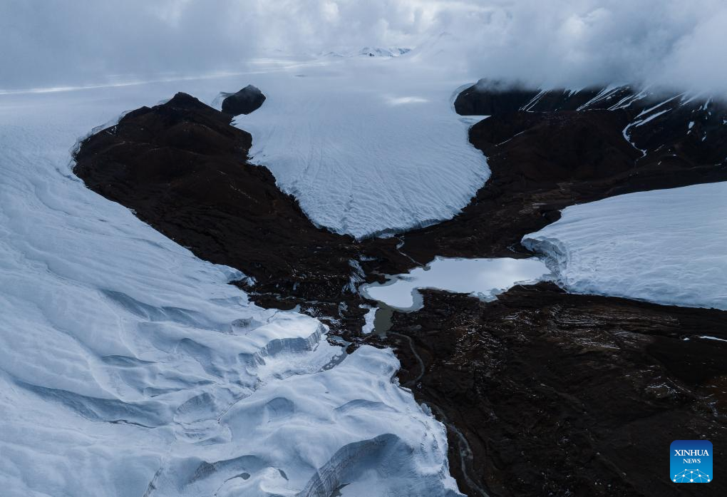 View of Purog Kangri Glacier in China's Xizang