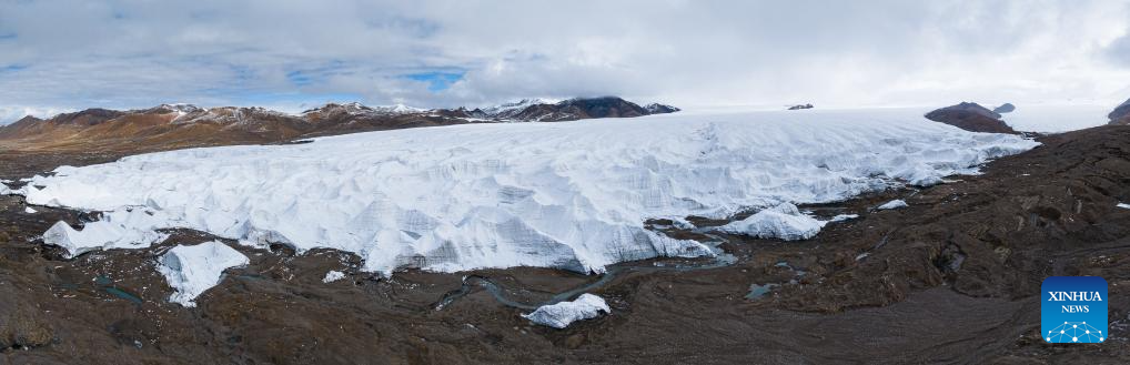 View of Purog Kangri Glacier in China's Xizang