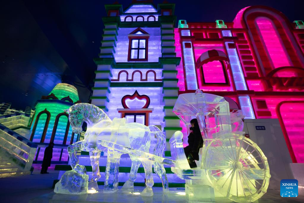 World's largest indoor ice, snow theme park opens in China's Harbin