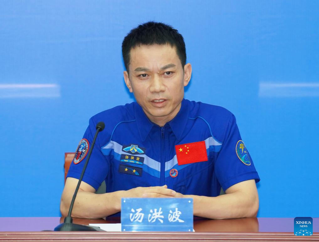 Shenzhou-17 astronauts meet press after return from space