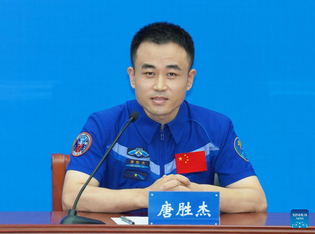 Shenzhou-17 astronauts meet press after return from space