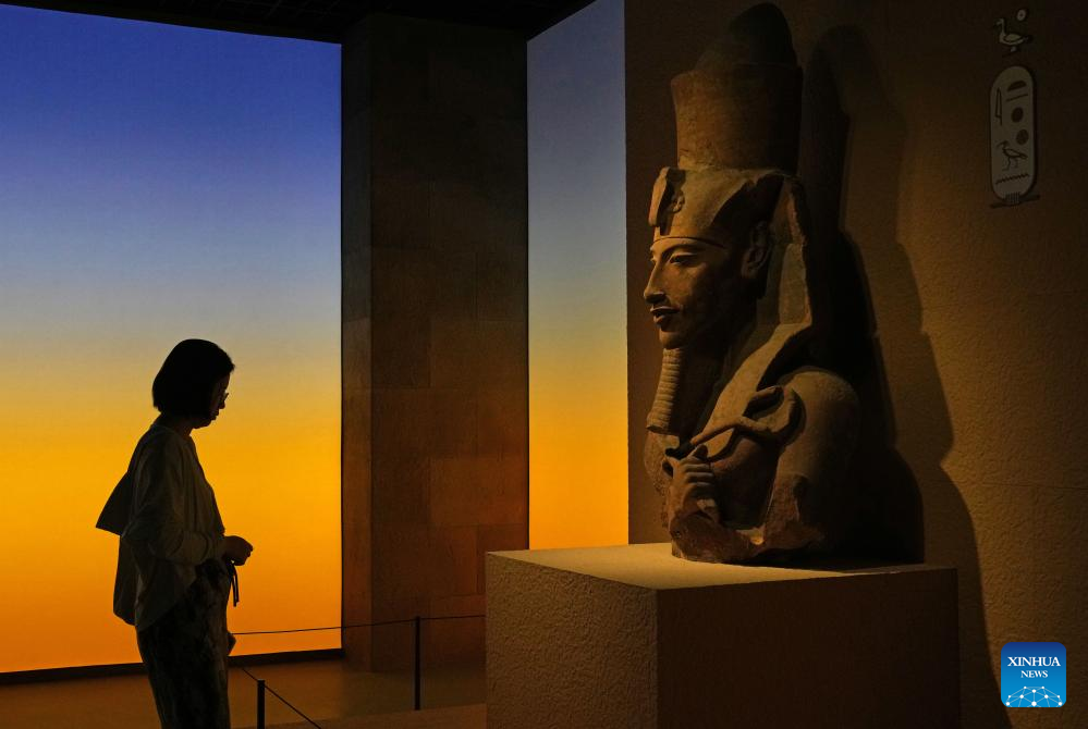 China Focus: Grand exhibition on ancient Egyptian civilization opens in Shanghai