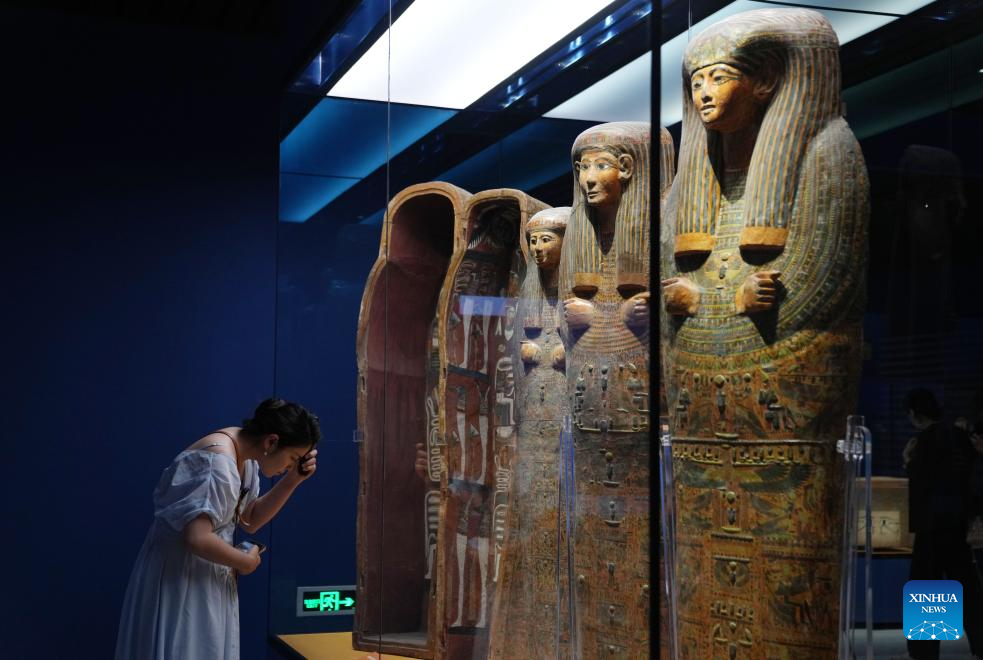 China Focus: Grand exhibition on ancient Egyptian civilization opens in Shanghai