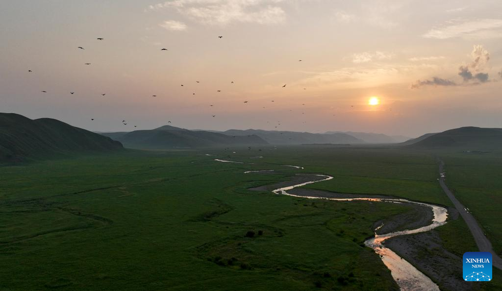 Scenery of Ulan Mod grassland in Inner Mongolia