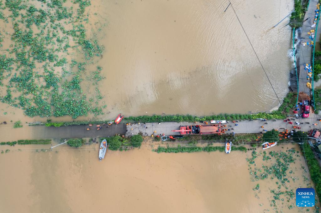 Another dike breach in China's Hunan