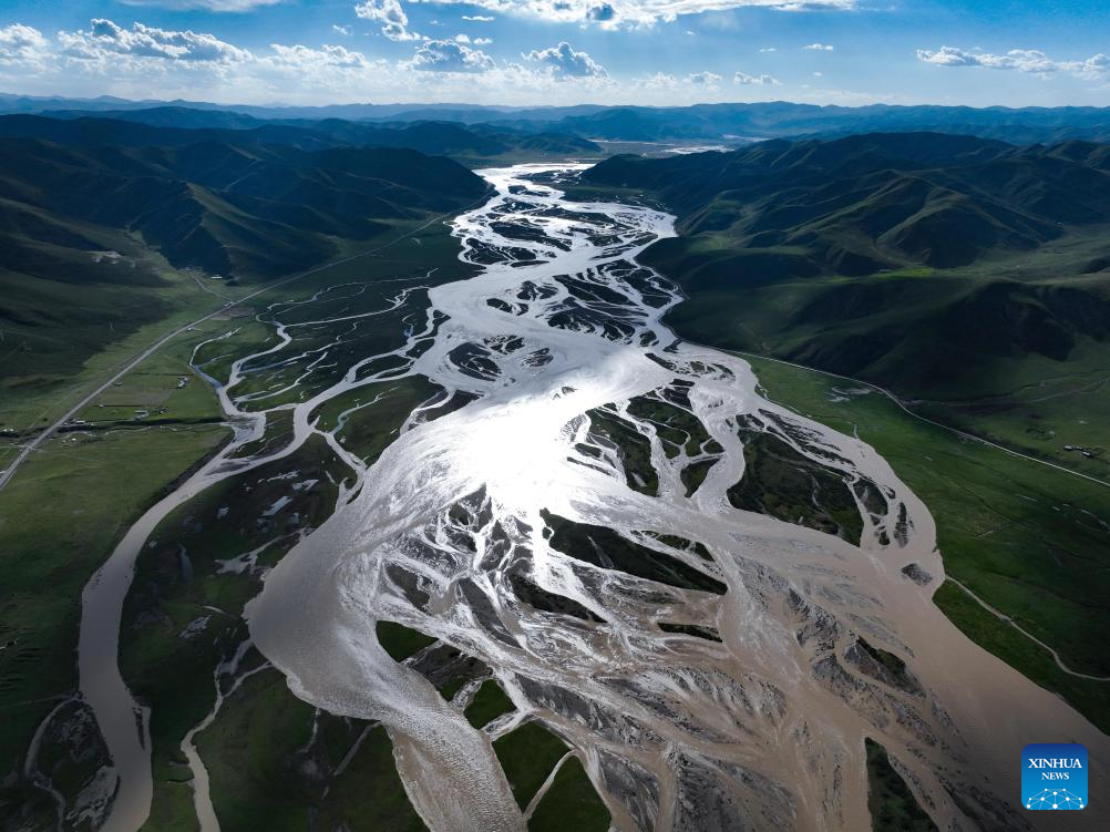 Scenery of Yellow River in Dari County, NW China