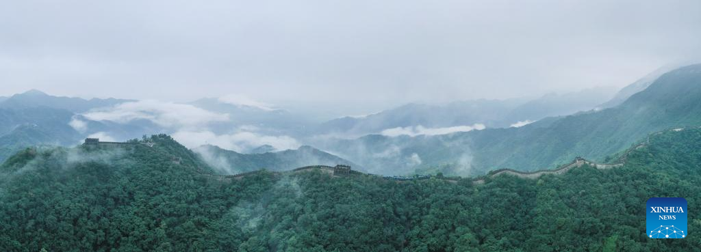 Scenery of Mutianyu section of Great Wall in Beijing