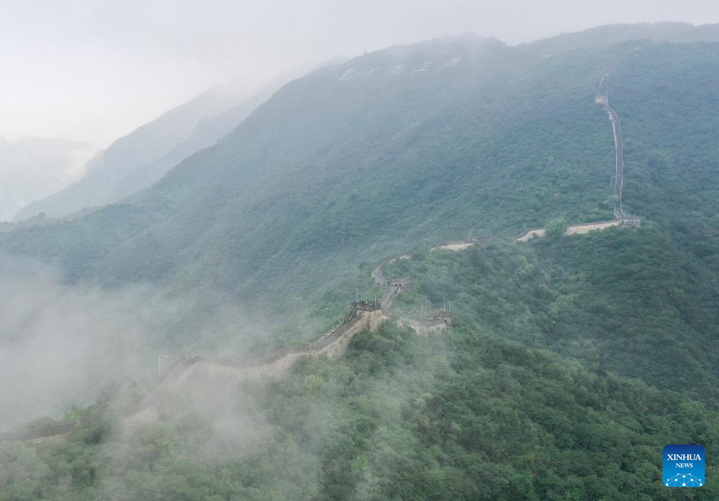 Scenery of Mutianyu section of Great Wall in Beijing