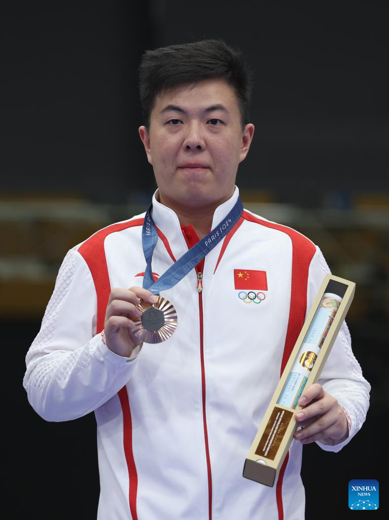 Olympics | China's Li Yuehong wins men's 25m rapid fire pistol gold at Paris Olympics