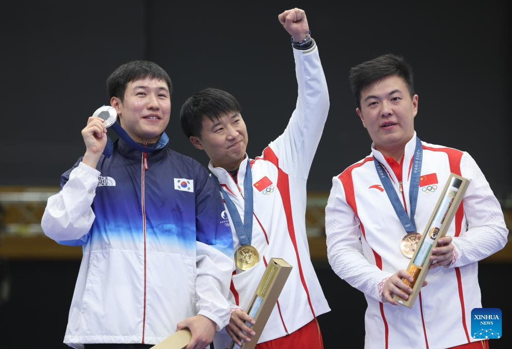 Olympics | China's Li Yuehong wins men's 25m rapid fire pistol gold at Paris Olympics