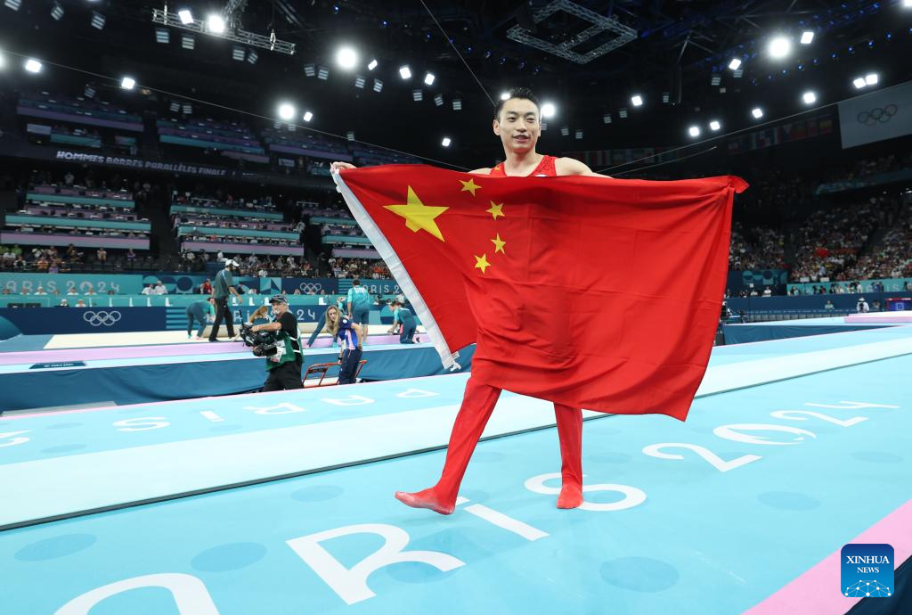 Zou Jingyuan wins China's second gymnastics gold at Paris Olympics