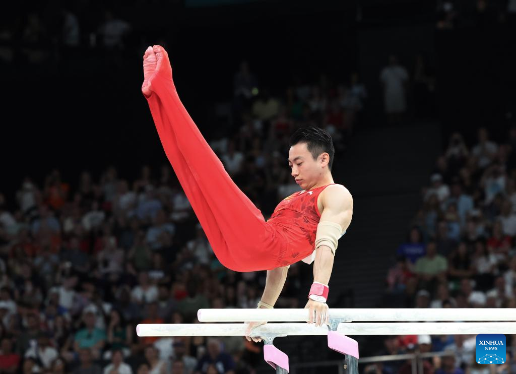 Zou Jingyuan wins China's second gymnastics gold at Paris Olympics