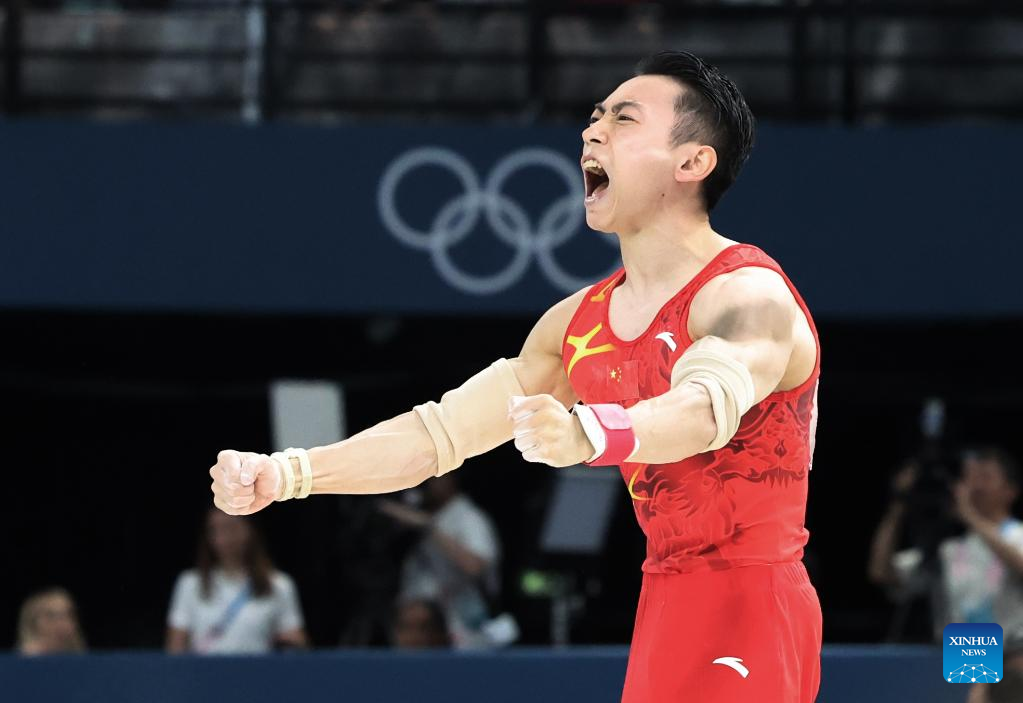 Zou Jingyuan wins China's second gymnastics gold at Paris Olympics