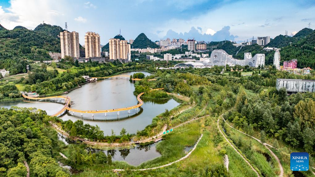 Scenery of Minghu Lake National Wetland Park in SW China