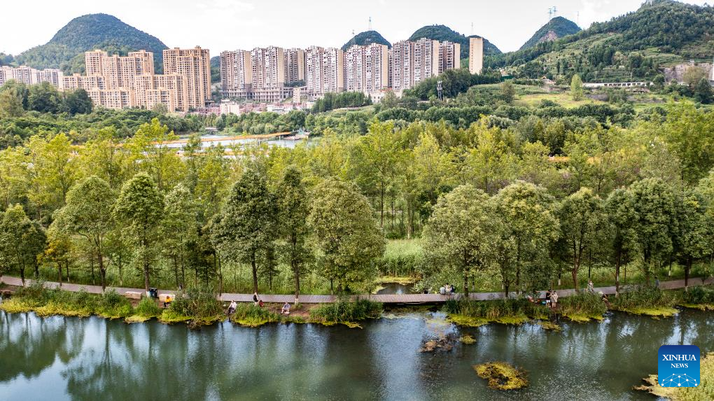 Scenery of Minghu Lake National Wetland Park in SW China