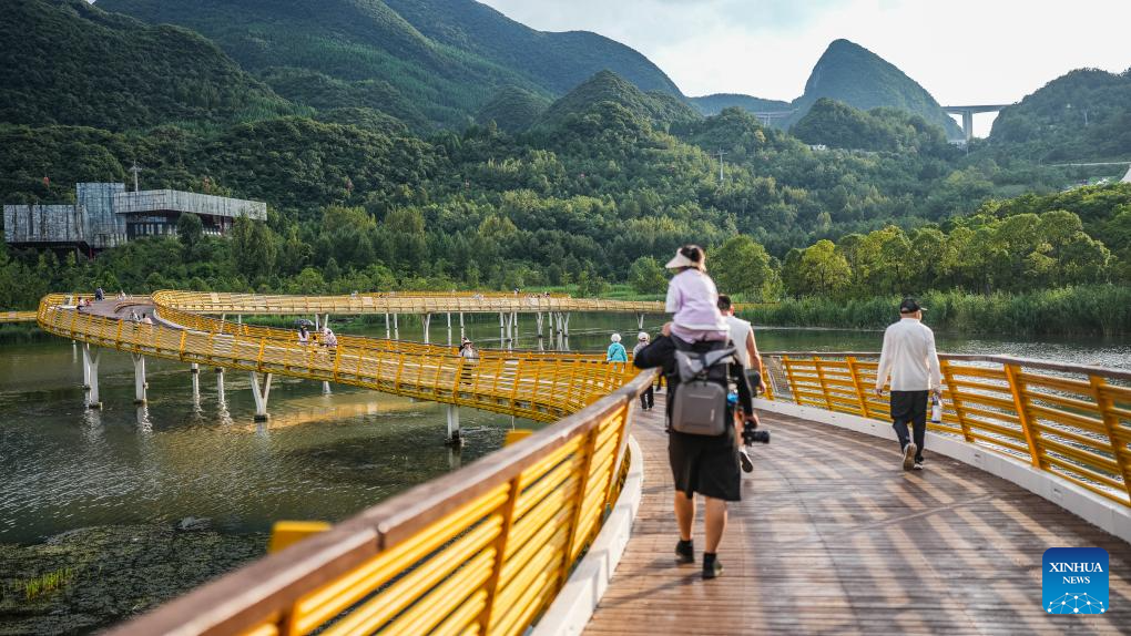 Scenery of Minghu Lake National Wetland Park in SW China