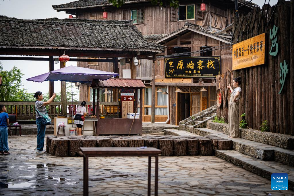 In pics: beautiful scenery, joyful life in Basha Village, SW China's Guizhou