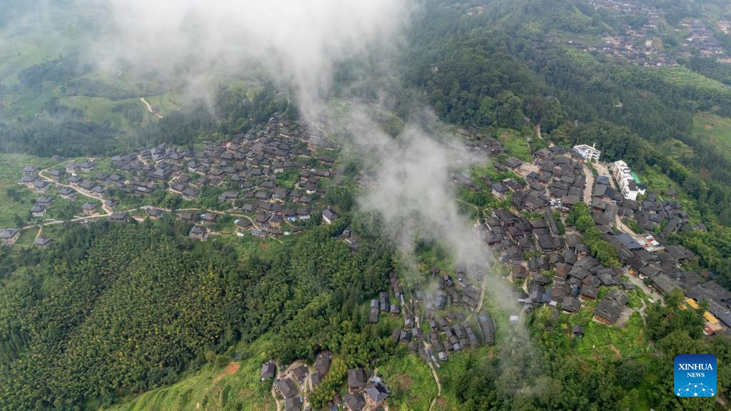 In pics: beautiful scenery, joyful life in Basha Village, SW China's Guizhou