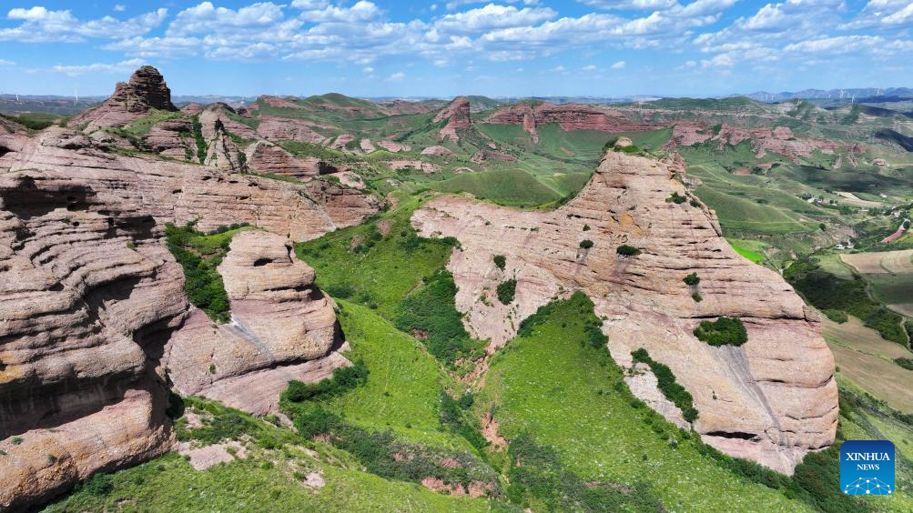 Scenery of Danxia landform in Ningxia, NW China