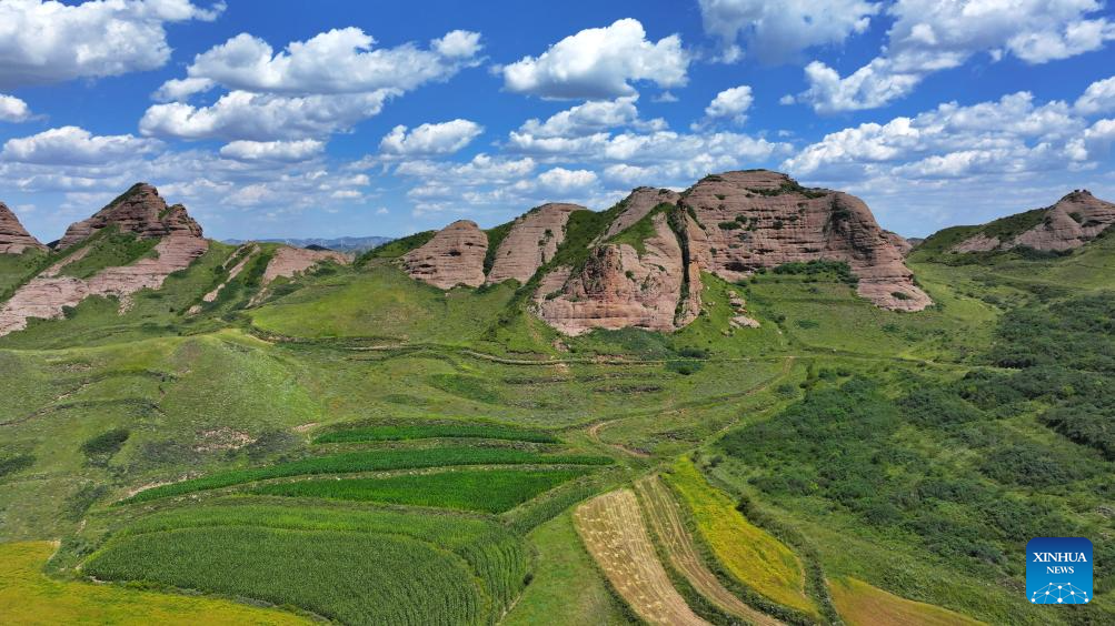 Scenery of Danxia landform in Ningxia, NW China