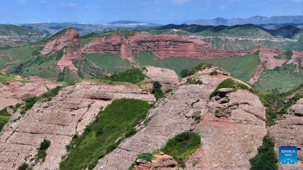 Scenery of Danxia landform in Ningxia, NW China