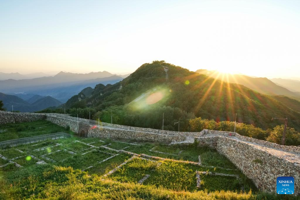 Aerial view of Great Wall in Beijing