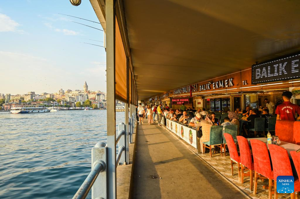 Scenery of Golden Horn in Istanbul, Türkiye