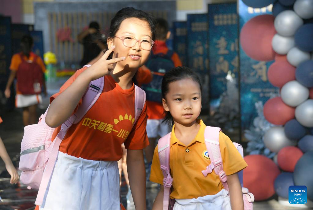 Schools across China host activities to mark start of new semester