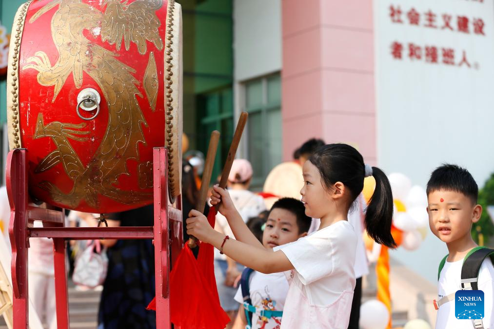 Schools across China host activities to mark start of new semester