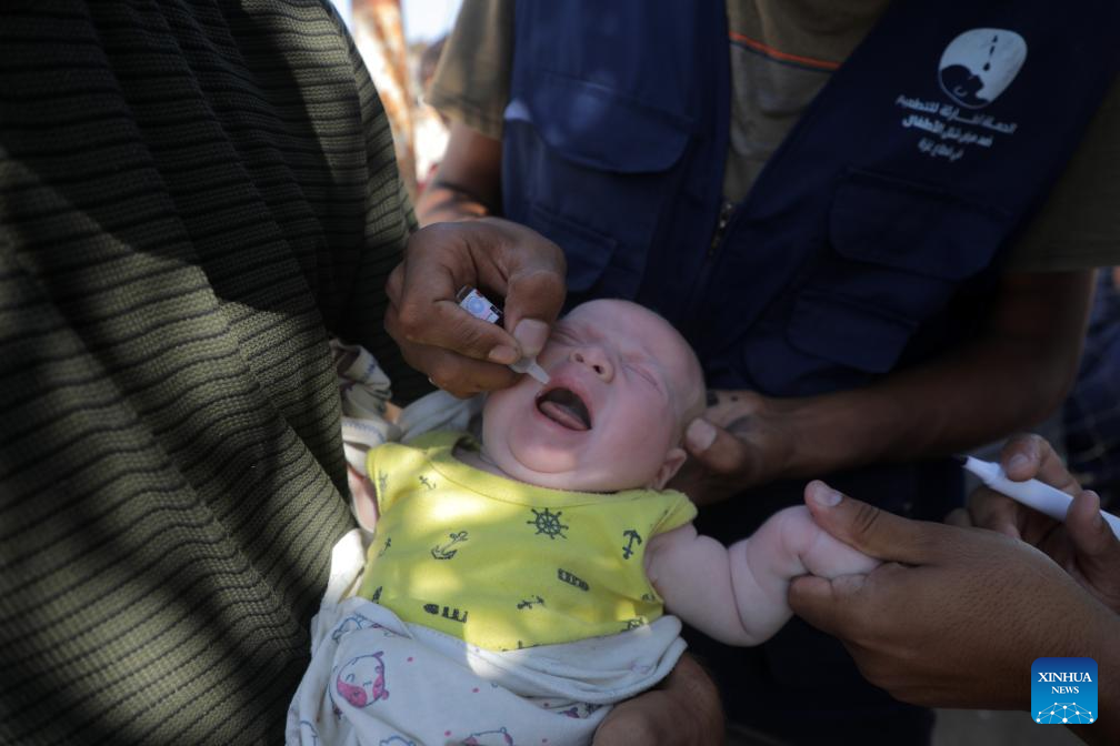 Second phase of polio vaccination campaign begins in southern Gaza: UN