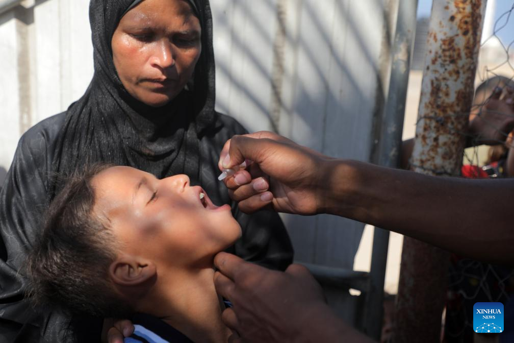 Second phase of polio vaccination campaign begins in southern Gaza: UN