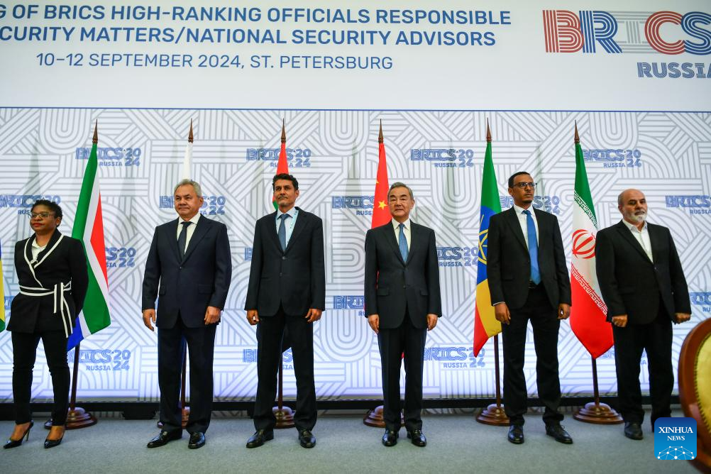 Wang Yi attends BRICS meeting of high-ranking security officials, advisors