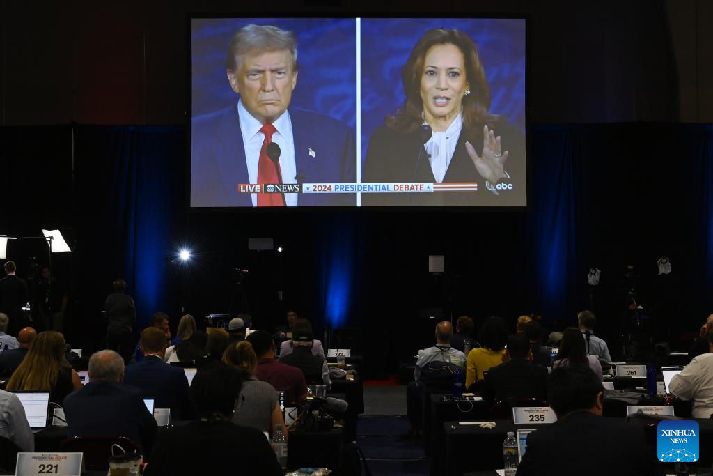 Harris, Trump face off for 1st time in 2024 U.S. presidential debate