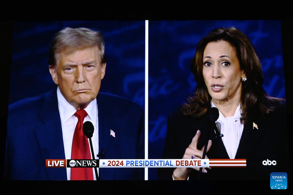 Harris, Trump face off for 1st time in 2024 U.S. presidential debate