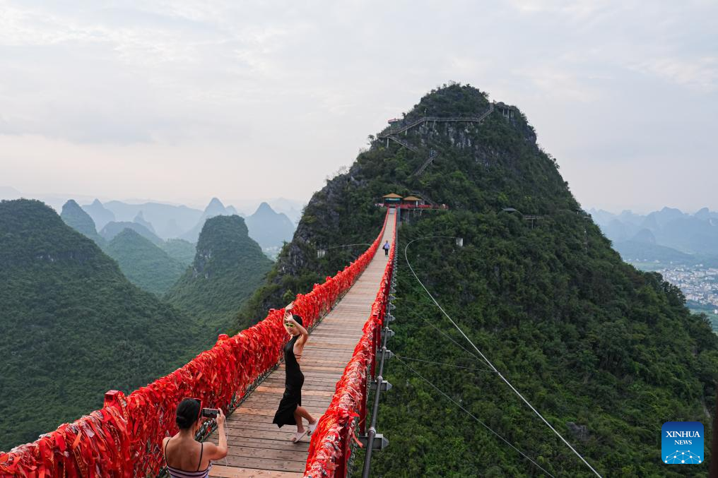 View of Karst landscape in Guilin, S China