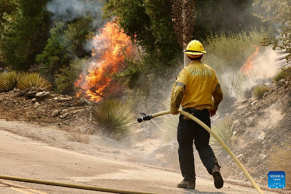 Bridge Fire in Southern California explodes over 10 times in size