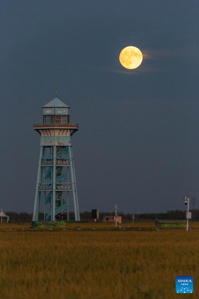 Full moon shines on night of Mid-Autumn Festival in China