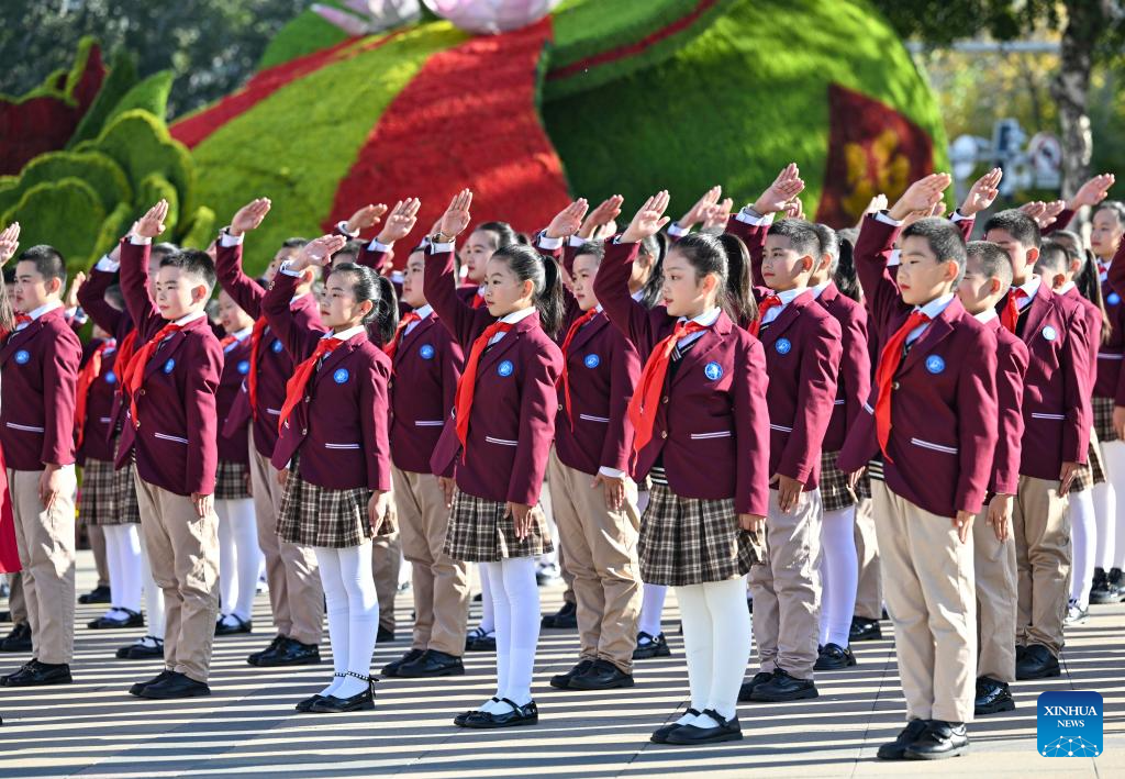 People celebrate National Day across China