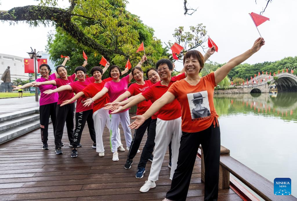 People celebrate National Day across China