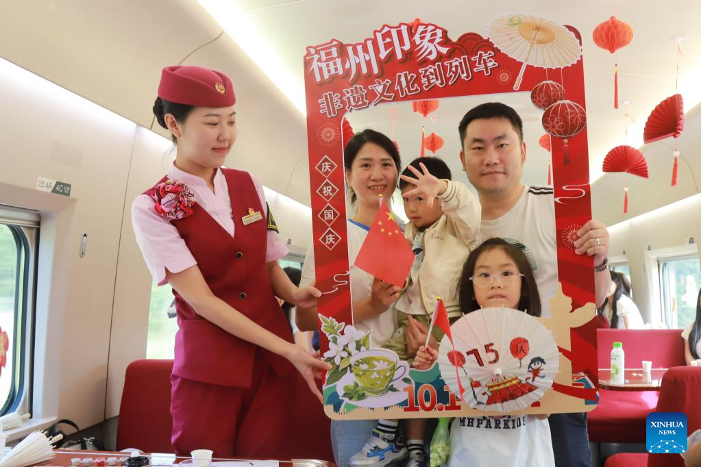 People celebrate National Day across China