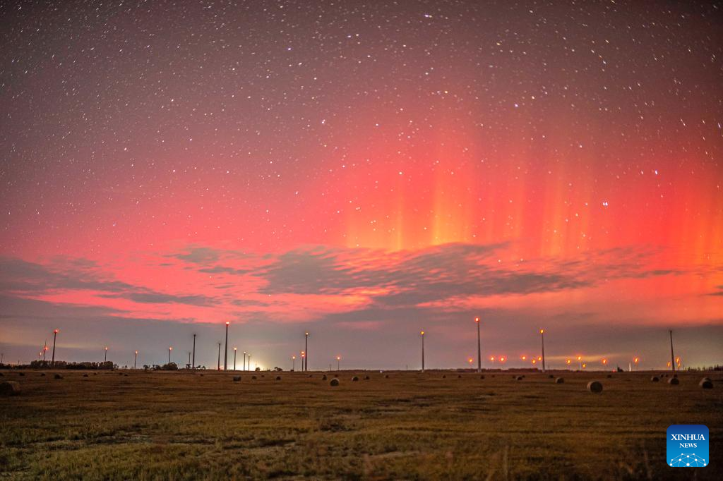 Northern lights observed at different places across Heilongjiang